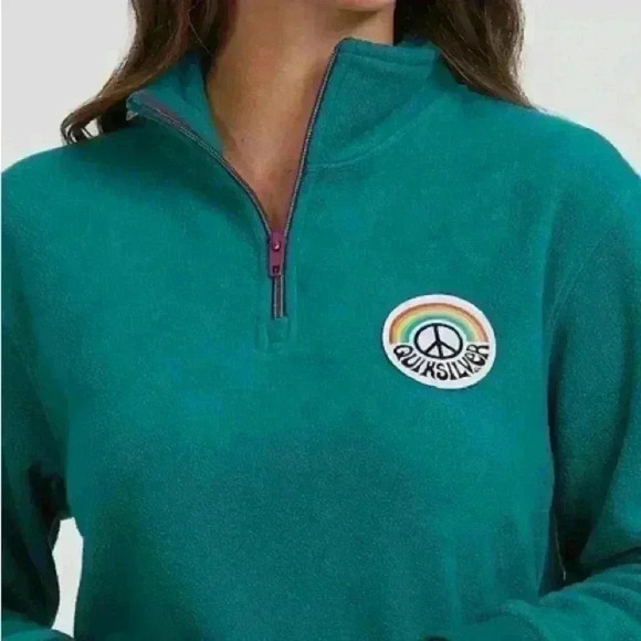 Quiksilver - Womens‎ Half-Zip Mock Neck Sweatshirt - Picture 2 of 9